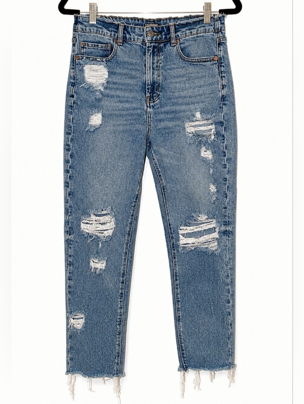 American Eagle Stretch High-Rise Distressed Jeans